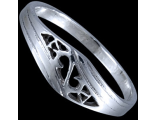 Серебряное кольцо, "эсочка"