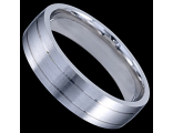 Серебряное кольцо, обручальное