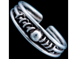 Серебряное кольцо, кольцо на палец ноги