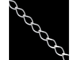 Серебряная цепочка на щиколотку, ромбо одинарный