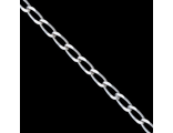 Серебряная цепочка на щиколотку, фигаро