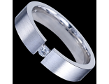 Серебряное кольцо, обручальное кольцо