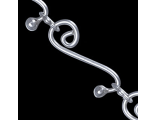 Серебряная шейная цепочка, изящный дизайн