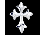 Серебряная подвеска, крест